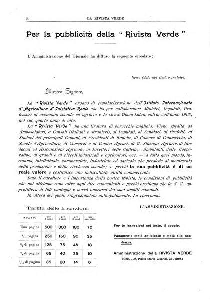 La rivista verde per la popolarizzazione dell'Istituto agrario internazionale