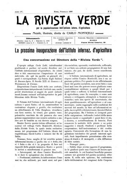 La rivista verde per la popolarizzazione dell'Istituto agrario internazionale