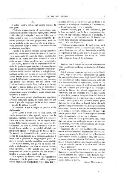 La rivista verde per la popolarizzazione dell'Istituto agrario internazionale