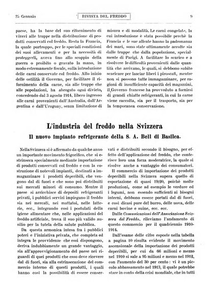 Rivista del freddo periodico mensile illustrato tecnico, scientifico, economico, commerciale