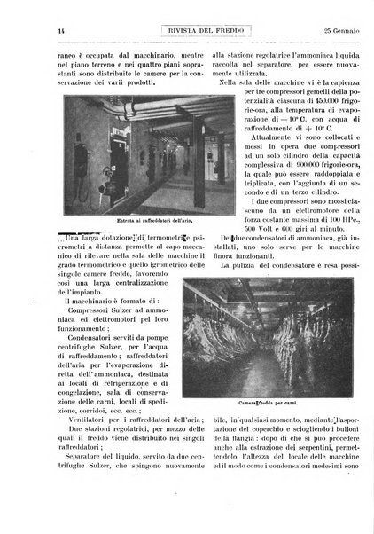 Rivista del freddo periodico mensile illustrato tecnico, scientifico, economico, commerciale