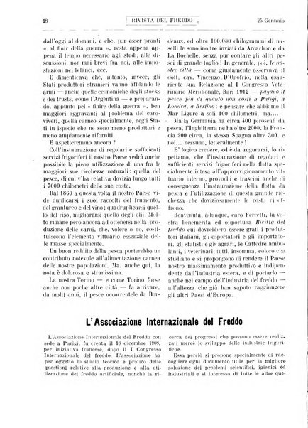 Rivista del freddo periodico mensile illustrato tecnico, scientifico, economico, commerciale