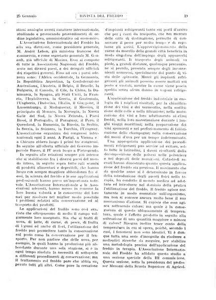 Rivista del freddo periodico mensile illustrato tecnico, scientifico, economico, commerciale