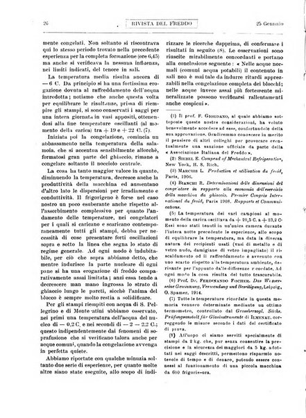 Rivista del freddo periodico mensile illustrato tecnico, scientifico, economico, commerciale