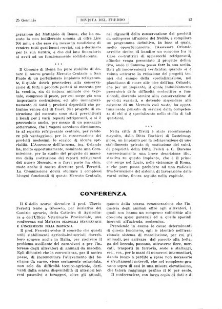 Rivista del freddo periodico mensile illustrato tecnico, scientifico, economico, commerciale