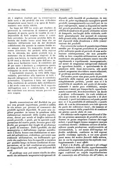 Rivista del freddo periodico mensile illustrato tecnico, scientifico, economico, commerciale