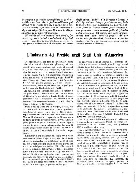 Rivista del freddo periodico mensile illustrato tecnico, scientifico, economico, commerciale