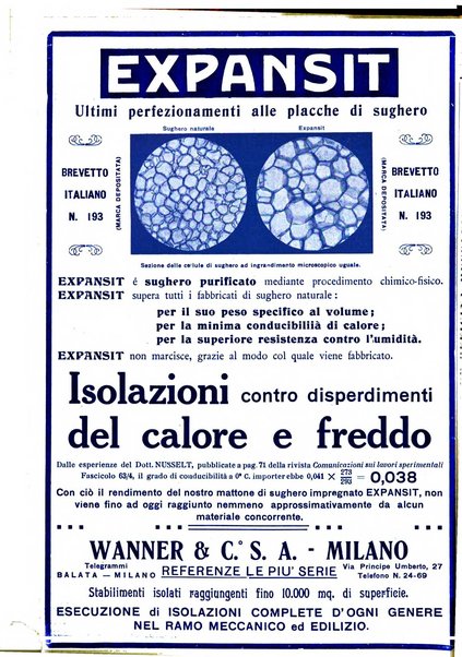 Rivista del freddo periodico mensile illustrato tecnico, scientifico, economico, commerciale