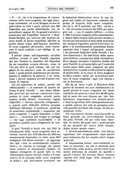 Rivista del freddo periodico mensile illustrato tecnico, scientifico, economico, commerciale