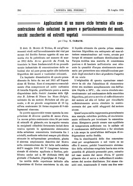 Rivista del freddo periodico mensile illustrato tecnico, scientifico, economico, commerciale