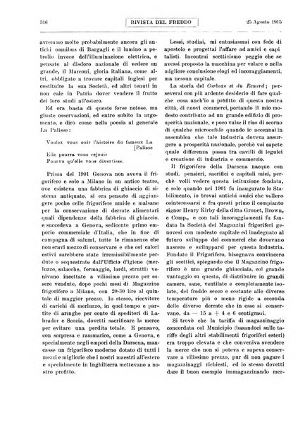 Rivista del freddo periodico mensile illustrato tecnico, scientifico, economico, commerciale