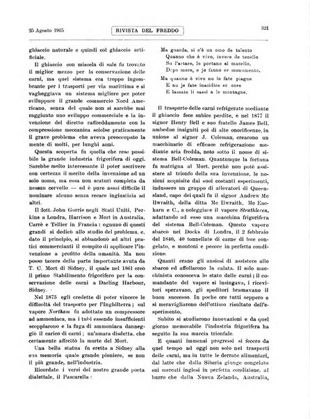 Rivista del freddo periodico mensile illustrato tecnico, scientifico, economico, commerciale