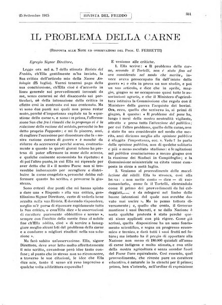 Rivista del freddo periodico mensile illustrato tecnico, scientifico, economico, commerciale