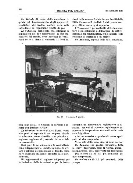 Rivista del freddo periodico mensile illustrato tecnico, scientifico, economico, commerciale