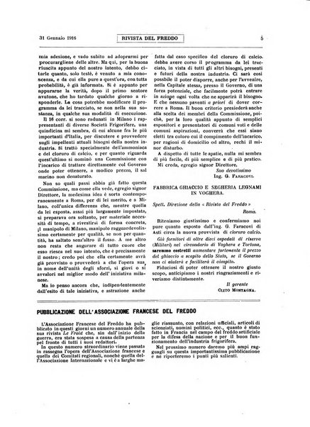 Rivista del freddo periodico mensile illustrato tecnico, scientifico, economico, commerciale