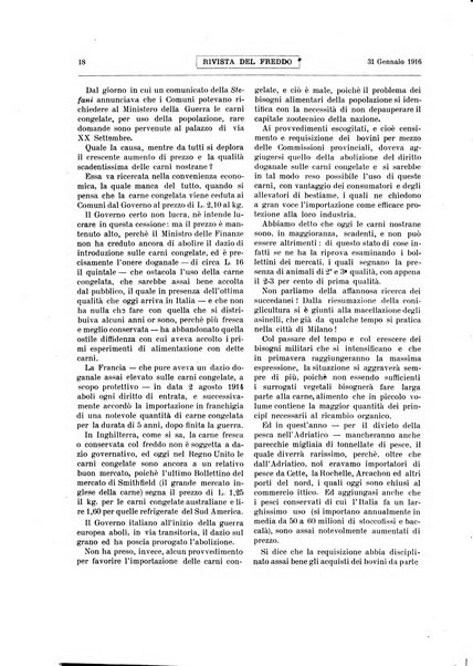 Rivista del freddo periodico mensile illustrato tecnico, scientifico, economico, commerciale