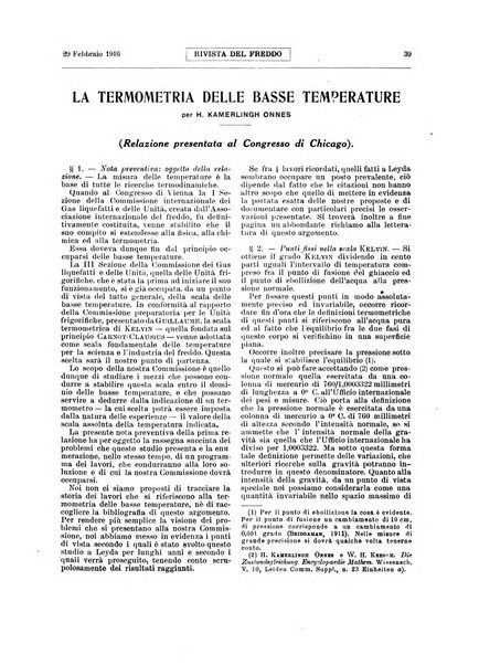 Rivista del freddo periodico mensile illustrato tecnico, scientifico, economico, commerciale