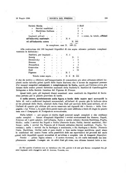 Rivista del freddo periodico mensile illustrato tecnico, scientifico, economico, commerciale