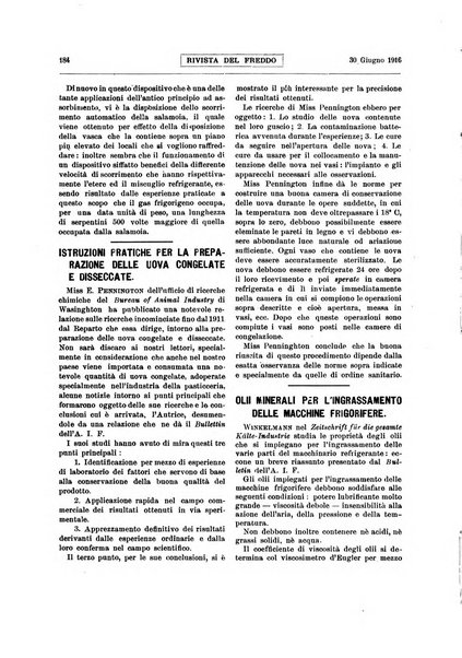 Rivista del freddo periodico mensile illustrato tecnico, scientifico, economico, commerciale