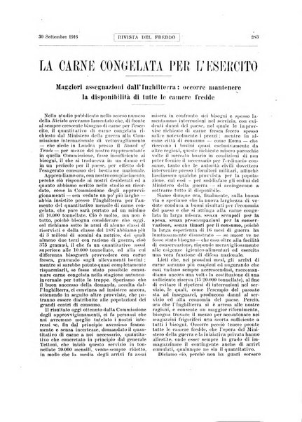 Rivista del freddo periodico mensile illustrato tecnico, scientifico, economico, commerciale