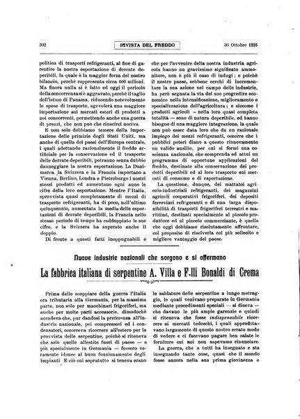 Rivista del freddo periodico mensile illustrato tecnico, scientifico, economico, commerciale