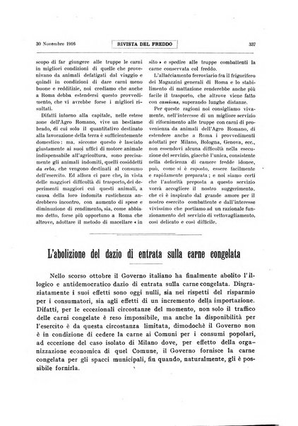 Rivista del freddo periodico mensile illustrato tecnico, scientifico, economico, commerciale