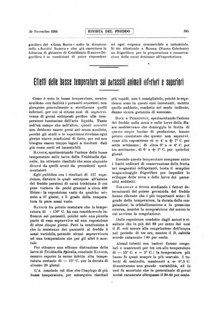 Rivista del freddo periodico mensile illustrato tecnico, scientifico, economico, commerciale