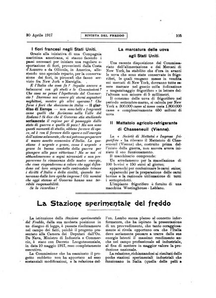 Rivista del freddo periodico mensile illustrato tecnico, scientifico, economico, commerciale