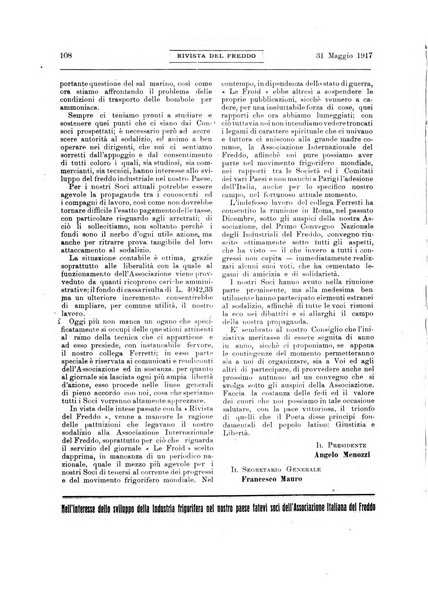 Rivista del freddo periodico mensile illustrato tecnico, scientifico, economico, commerciale