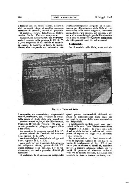 Rivista del freddo periodico mensile illustrato tecnico, scientifico, economico, commerciale