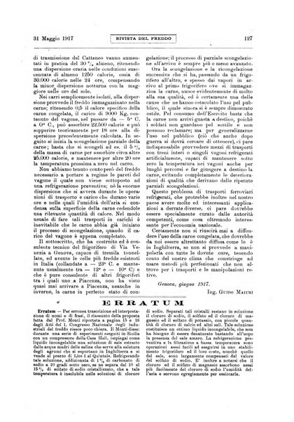 Rivista del freddo periodico mensile illustrato tecnico, scientifico, economico, commerciale