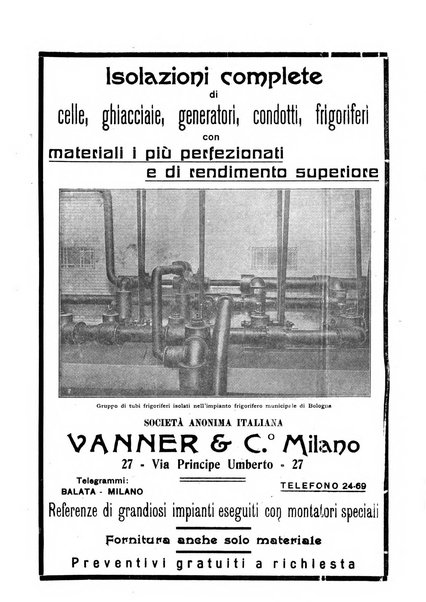 Rivista del freddo periodico mensile illustrato tecnico, scientifico, economico, commerciale