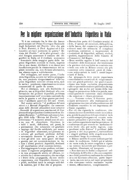 Rivista del freddo periodico mensile illustrato tecnico, scientifico, economico, commerciale