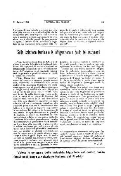 Rivista del freddo periodico mensile illustrato tecnico, scientifico, economico, commerciale