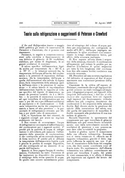 Rivista del freddo periodico mensile illustrato tecnico, scientifico, economico, commerciale