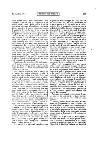 Rivista del freddo periodico mensile illustrato tecnico, scientifico, economico, commerciale