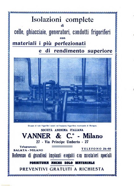 Rivista del freddo periodico mensile illustrato tecnico, scientifico, economico, commerciale