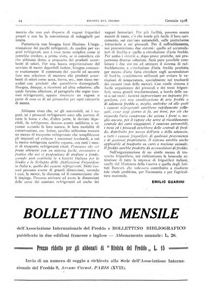 Rivista del freddo periodico mensile illustrato tecnico, scientifico, economico, commerciale