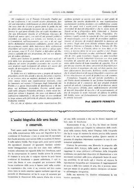 Rivista del freddo periodico mensile illustrato tecnico, scientifico, economico, commerciale