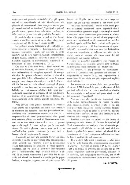 Rivista del freddo periodico mensile illustrato tecnico, scientifico, economico, commerciale