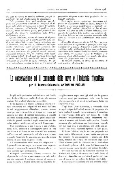 Rivista del freddo periodico mensile illustrato tecnico, scientifico, economico, commerciale