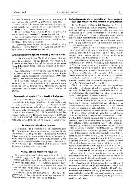 Rivista del freddo periodico mensile illustrato tecnico, scientifico, economico, commerciale