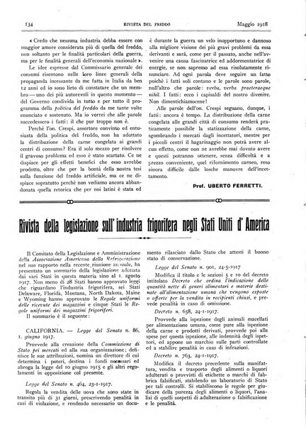 Rivista del freddo periodico mensile illustrato tecnico, scientifico, economico, commerciale