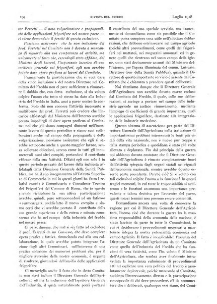 Rivista del freddo periodico mensile illustrato tecnico, scientifico, economico, commerciale