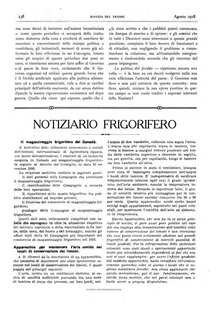 Rivista del freddo periodico mensile illustrato tecnico, scientifico, economico, commerciale