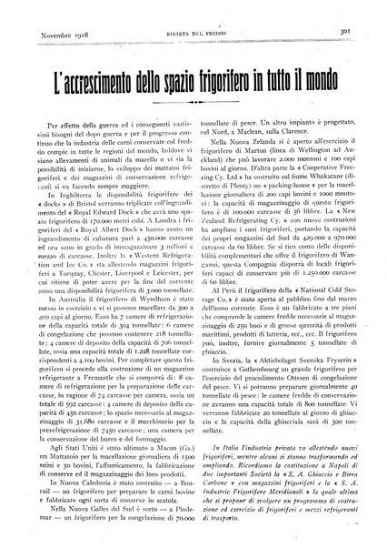 Rivista del freddo periodico mensile illustrato tecnico, scientifico, economico, commerciale