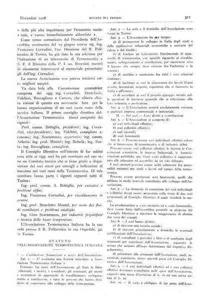 Rivista del freddo periodico mensile illustrato tecnico, scientifico, economico, commerciale