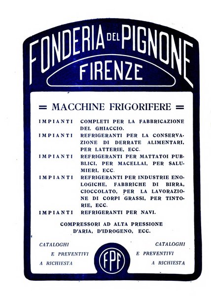 Rivista del freddo periodico mensile illustrato tecnico, scientifico, economico, commerciale