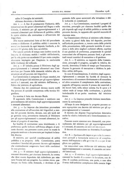 Rivista del freddo periodico mensile illustrato tecnico, scientifico, economico, commerciale