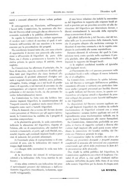 Rivista del freddo periodico mensile illustrato tecnico, scientifico, economico, commerciale